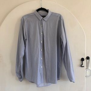 Topman Fitted Button Down Dress Shirt